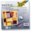 Folia Puzzle - 25tlg., 21 x 21 cm, blanko, weiß 2331