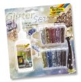 Folia Glitterset - Flocken, 10 farben sortiert, inkl. Deko-Kleber 589