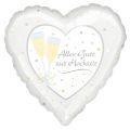 amscan® Folienballon Alles Gute zur Hochzeit - Ø 45 cm 3216801