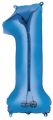 amscan® Folienballon XXL Zahl 1 - blau 9907276