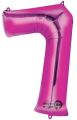 amscan® Folienballon XXL Zahl 7 - rosa 2829301