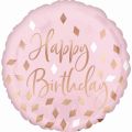 amscan® Folienballon Blush Happy Birthday - Ø 45 cm 4211601