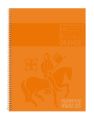 Staufen® Collegeblock Premium LIN 25 - A4, 80 Blatt, 90 g/qm, orange, liniert mit Rand aussen 734451257