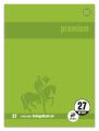 Staufen® Collegeblock Premium LIN 27 - A4, 80 Blatt, 90 g/qm, grün, liniert mit Doppelrand 734451278
