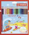 STABILO® Aquarell-Buntstift - aquacolor - 24er Pack - mit 24 verschiedenen Farben 1624-6