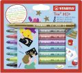 STABILO® Metallic-Filzstift mit robuster XL-Spitze - Trio DECO - 8er Pack - mit 8 verschiedenen Farben 377/8