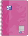 Oxford Collegeblock Touch - B5, kariert, 80 Blatt, 90 g/qm, rosa 400086487