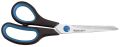 WESTCOTT Schere Easy Grip, Linkshand, rostfrei, gebogen, asymmetrisch, blau/sw, 21 cm E-30282 00