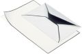 Rössler Papier Briefmappe Trauerpost - A5/C6 weiß matt, je 5 Stück 22013701