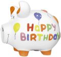 KCG 'Spardose Schwein ''Happy Birthday'' - Keramik, mittel' 101199 Happy