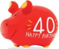 KCG 'Spardose Schwein ''40 Happy Birthday'' - Keramik, klein' 101659