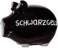 KCG 'Spardose Schwein ''Schwarzgeld'' - Keramik, schwarz, mittel' 101053