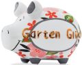 KCG 'Spardose Schwein ''Gartenglück'' - Keramik, Gold-Edition, klein' 101654