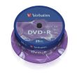 VERBATIM DVD+R - 4.7GB/120Min, 16-fach/Spindel, Packung mit 25 Stück VER43500