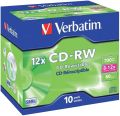 VERBATIM CD-RW Rewritables - 700MB/80Min, 8-12-fach, Jewelcase (10 Disc) VER43148