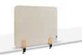 LEGAMASTER ELEMENTS Tischtrennwand akustik Pinboard - 60 x 80 cm, beige, Klammern 7-209820