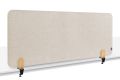 LEGAMASTER ELEMENTS Tischtrennwand akustik Pinboard - 60 x 160 cm, beige, Klammern 7-209822