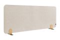 LEGAMASTER ELEMENTS Tischtrennwand akustik Pinboard - 60 x 160 cm, beige, Halterungen 7-209835