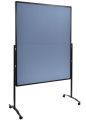 LEGAMASTER Moderationswand PREMIUM PLUS klappbar 150x120cm blau-grau 7-205210